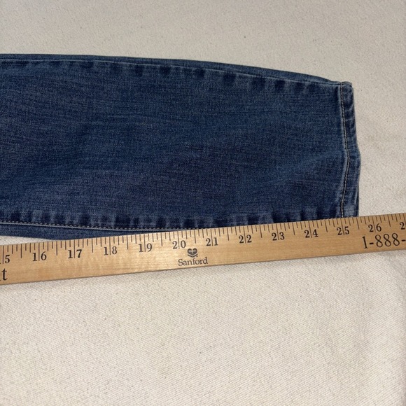 NYDJ for Chico's Lift Tuck Skinny Stretch High Rise Blue Denim Jeans Ankle‎ Sz12 - Picture 7 of 7